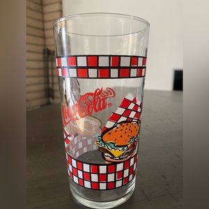 Vintage 1997 Collectible Coca-Cola Coke Brand Drinking Glass Cup Drinkware
